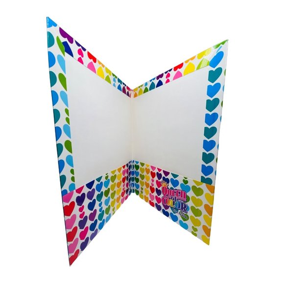 Lisa Frank Queen of Color NOS 2 pocket School Folders Portfolio - Picture 5 of 15